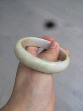 Load image into Gallery viewer, 58.3mm Type A 100% Natural sunny green/yellow Jadeite bangle AF75