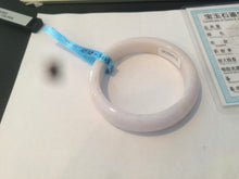 Load image into Gallery viewer, 53.4mm 100% natural certified yellow/white/light purple jadeite jade bangle AS38-5122