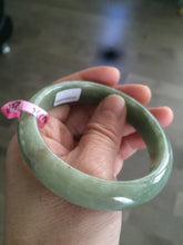 Load image into Gallery viewer, 56mm Certified Type A 100% Natural green/brown Jadeite Jade bangle B17-6727