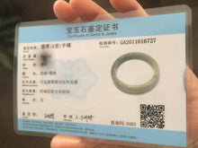 Load image into Gallery viewer, 56mm Certified Type A 100% Natural green/brown Jadeite Jade bangle B17-6727