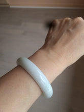 Load image into Gallery viewer, 53.8mm certified 100% natural Type A fresh light green/purple/white jadeite jade bangle AB72-9458