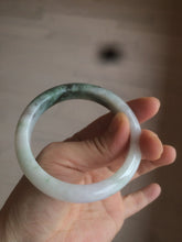 Load image into Gallery viewer, 54.5mm certified Type A 100% Natural green/purple/yellow (FU LU Shou) jadeite jade bangle AB71-9798