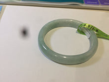 Load image into Gallery viewer, 49mm certified Type A 100% Natural light green oval Jadeite Jade bangle AC31-7119