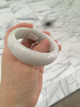 Load image into Gallery viewer, 53.9mm Certified Type A 100% Natural white/purple/green/yellow chubby Jadeite Jade bangle Z91-5685