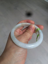 Load image into Gallery viewer, 57mm certificated type A 100% Natural light green yellow Jadeite Jade bangle AD84-5745