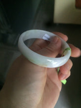 Load image into Gallery viewer, 52.6mm certified Type A 100% Natural white/pink/green/yellow thin Jadeite Jade bangle AB5-9116