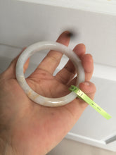 Load image into Gallery viewer, 57mm certificated type A 100% Natural light green yellow Jadeite Jade bangle AD84-5745