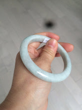 Load image into Gallery viewer, 56.9mm 100% natural Type A light green white jadeite jade bangle AD86-1030