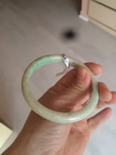 Load image into Gallery viewer, 59.5mm Certified Type A 100% Natural sunny green/yellow Jadeite Jade bangle D53-2599