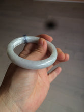 Load image into Gallery viewer, 52.4 mm Certified Type A 100% Natural white Jadeite Jade bangle D2-1408