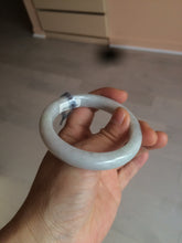 Load image into Gallery viewer, 52.4 mm Certified Type A 100% Natural white Jadeite Jade bangle D2-1408