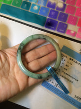 Load image into Gallery viewer, 58mm Certified Type A 100% Natural green/yellow Jadeite Jade bangle AS49-5045