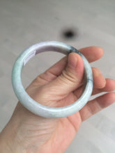 Load image into Gallery viewer, 54.5mm certified Type A 100% Natural green/purple/white jadeite jade bangle AB69-9790