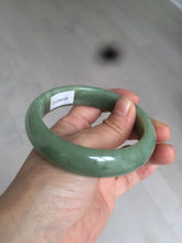 Load image into Gallery viewer, 60.8mm certified 100% Natural green/yellow nephrite Jade bangle HT48-8448