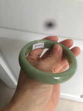 Load image into Gallery viewer, 60.8mm certified 100% Natural green/yellow nephrite Jade bangle HT48-8448