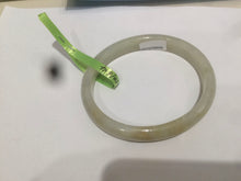 Load image into Gallery viewer, 54.7mm Certificated Type A 100% Natural yellow oval jadeite jade bangle AC37-8526