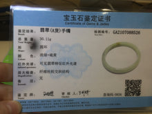 Load image into Gallery viewer, 54.7mm Certificated Type A 100% Natural yellow oval jadeite jade bangle AC37-8526