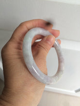 Load image into Gallery viewer, 55.7mm certified 100% natural green/white/purple/yellow(FU LU SHOU) round cut jadeite jade bangle U94-8994