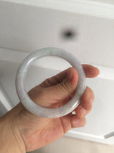 Load image into Gallery viewer, 55.7mm certified 100% natural green/white/purple/yellow(FU LU SHOU) round cut jadeite jade bangle U94-8994