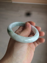 Load image into Gallery viewer, 56.7mm certified 100% natural type A light green jadeite jade bangle C59-0457