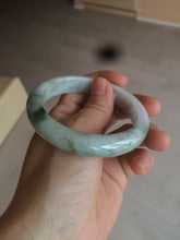 Load image into Gallery viewer, 56.7mm certified 100% natural type A light green jadeite jade bangle C59-0457