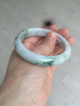 Load image into Gallery viewer, 56.7mm certified 100% natural type A light green jadeite jade bangle C59-0457