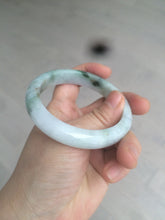 Load image into Gallery viewer, 56.7mm certified 100% natural type A light green jadeite jade bangle C59-0457