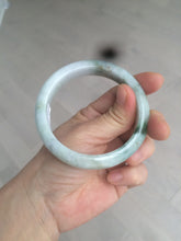 Load image into Gallery viewer, 56.7mm certified 100% natural type A light green jadeite jade bangle C59-0457