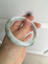 Load image into Gallery viewer, 56.7mm certified 100% natural type A light green jadeite jade bangle C59-0457