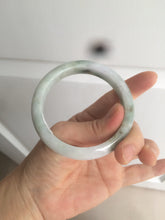Load image into Gallery viewer, 56.7mm certified 100% natural type A light green jadeite jade bangle C59-0457