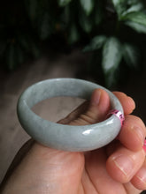 Load image into Gallery viewer, 50-52 mm Type A 100% Natural light green/white Jadeite Jade baby/little kids/small adult hand AB11-1/2/3
