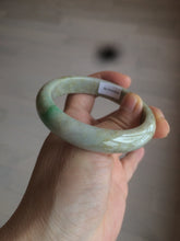 Load image into Gallery viewer, 54.6mm certified 100% natural Type A sunny green/brown/gary jadeite jade bangle AR79-2789