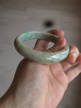Load image into Gallery viewer, 54.6mm certified 100% natural Type A sunny green/brown/gary jadeite jade bangle AR79-2789