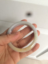Load image into Gallery viewer, 53.5mm 100% natural certified yellow/green/purple (福禄寿)jadeite jade bangle K91-1015