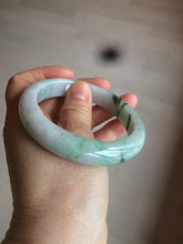 Load image into Gallery viewer, 57mm certified 100% natural Type A green/purple jadeite jade bangle AF10-0623