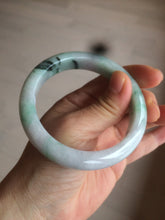 Load image into Gallery viewer, 57mm certified 100% natural Type A green/purple jadeite jade bangle AF10-0623