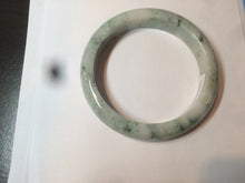 Load image into Gallery viewer, 55mm Certified type A 100% Natural green/white (windflowers, 小碎花) Jadeite Jade bangle AM69-9159