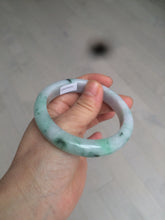 Load image into Gallery viewer, 57mm certified 100% natural Type A green/purple jadeite jade bangle AF10-0623