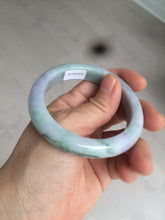 Load image into Gallery viewer, 52.3mm Certified type A 100% Natural green purple Jadeite Jade bangle Y118-3572