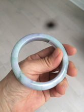 Load image into Gallery viewer, 52.3mm Certified type A 100% Natural green purple Jadeite Jade bangle Y118-3572