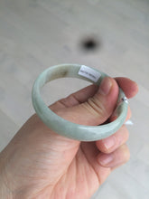Load image into Gallery viewer, 52.9mm Certified Type A 100% Natural light green/brown Jadeite Jade bangle KS77-2354