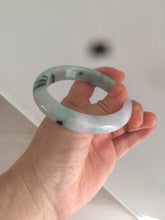 Load image into Gallery viewer, 57mm certified 100% natural Type A green/purple jadeite jade bangle AF10-0623