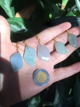 Load image into Gallery viewer, 100% natural type A jadeite jade icy Willow leaves pendants SN (Clearance item)