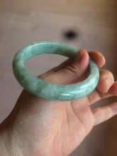 Load image into Gallery viewer, 57.4mm certified Type A 100% Natural green/gray Jadeite Jade bangle X122-7140