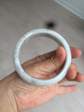 Load image into Gallery viewer, 57.6mm certified type A 100% Natural green white jadeite jade bangle K93-1031