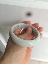 Load image into Gallery viewer, 57.6mm certified type A 100% Natural green white jadeite jade bangle K93-1031