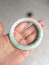 Load image into Gallery viewer, 56mm certified 100% natural sunny green/white/purple/yellow round cut jadeite jade bangle AF9-8927