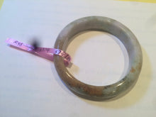 Load image into Gallery viewer, 57.7mm Certified 100% natural Type A green/brown/purple jadeite jade bangle R45-3374