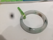 Load image into Gallery viewer, 52.7mm certified Type A 100% Natural green/brown/white Jadeite Jade bangle AE22-3033