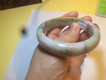 Load image into Gallery viewer, 57.7mm Certified 100% natural Type A green/brown/purple jadeite jade bangle R45-3374